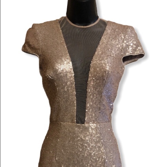 SOLD Dress the Population sequined deep v neck - Picture 6 of 8